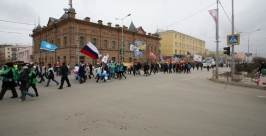 Первомайская демонстрация в Якутске Алексей Толстяков, YakutiaMedia