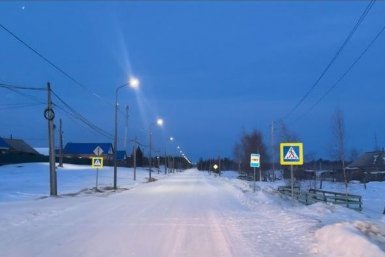 В транзитных селах Якутии устраивают уличное освещение Управтодора республики