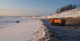 Работы по укреплению берега реки Амга завершили в Якутии Sakha.gov