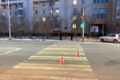Водитель сбил пешеходов в центре Якутска Госавтоинспекция Якутска