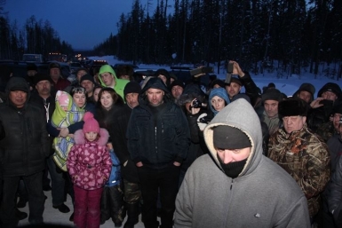 Пикет на технологической трассе ВСТО Афанасий Егоров