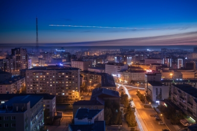 Ночной Якутск Павел Глушков