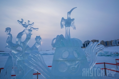 Ледовый городок открылся в Якутске ОА г.Якутска