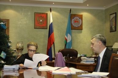 Встреча Галины Данчиковой с Геннадием Алексеевым пресс-служба АГиП