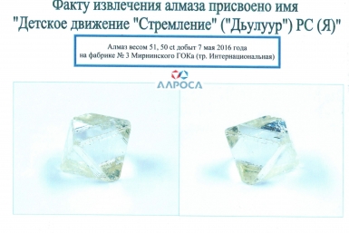 Алмаз имени &quotДетское движение &quotСтремление&quot (&quotДьулуур&quot) Центр детского движения