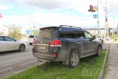 Парковка-газон Департамент по связям с общественностью,  взаимодействию со СМИ, внешним и межрегиональным связям ОА